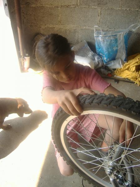 Remontage d'une roue de vélo 